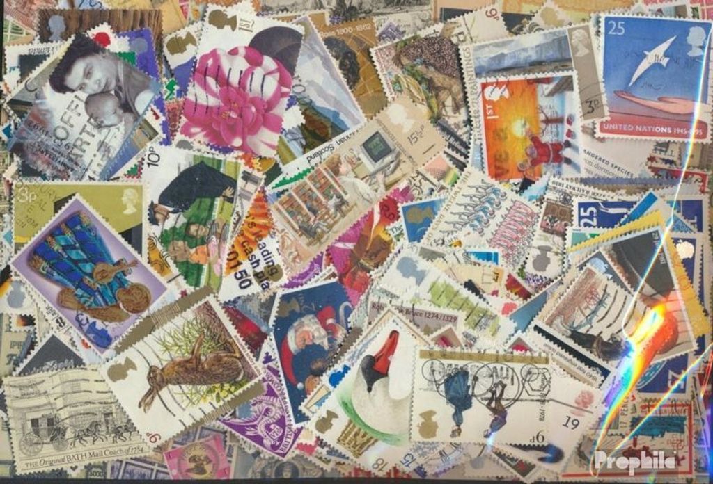 Briefmarken Großbritannien 2.000 verschiedene
