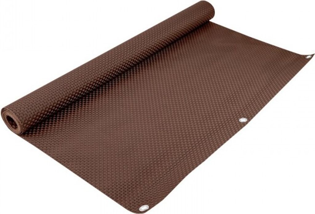 Grindi - Sichtschutzmatte Sichtschutzzaun Windschutz Braun - technorattan 90cm - GOB 2