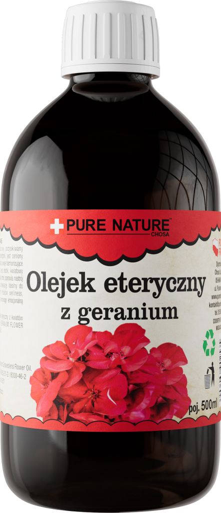 PURE CHEMICAL | Ätherisches Rosengeranienöl | Natürlich | Rosengeranienöl | 0,5 L