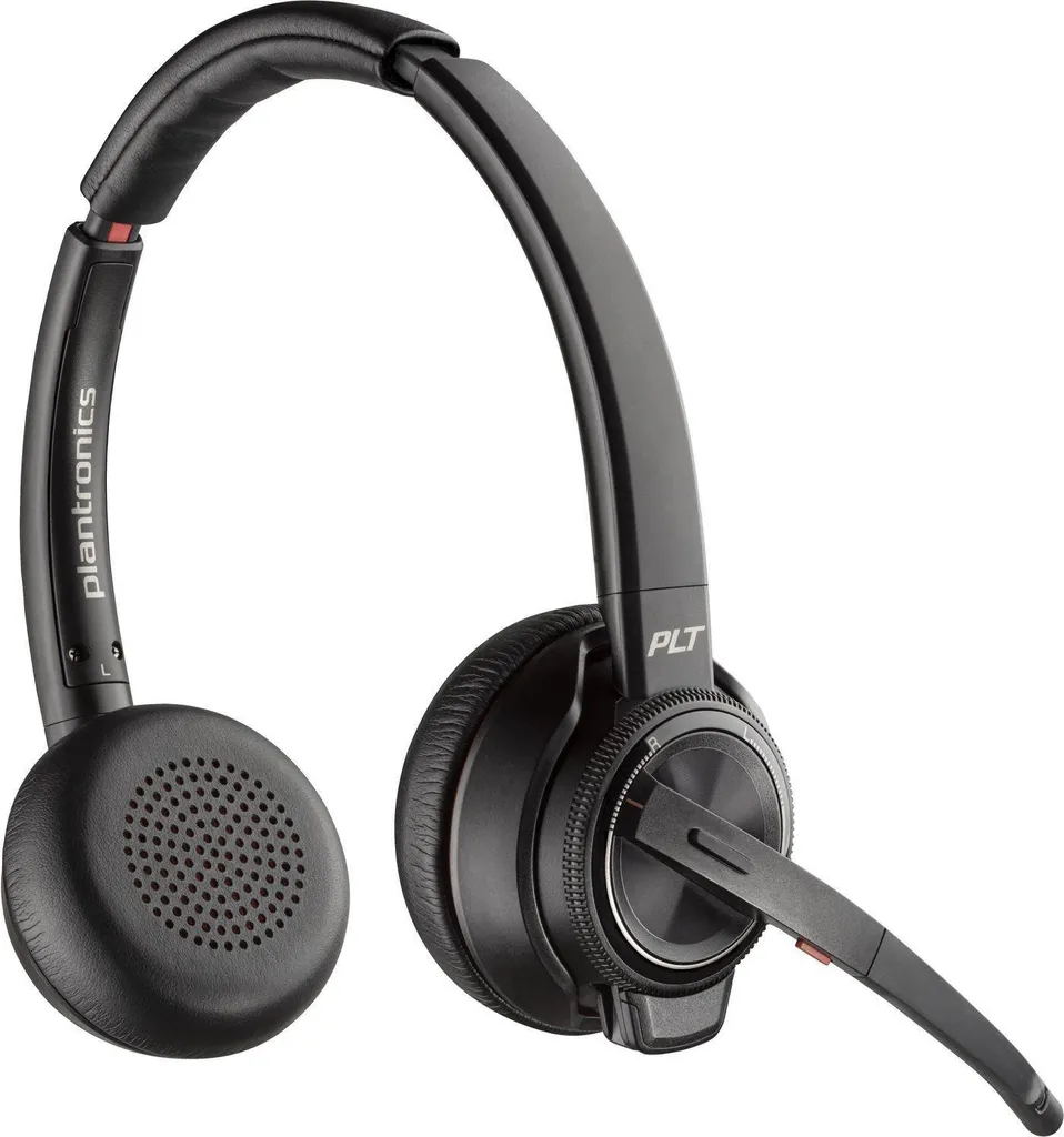 Poly Savi 8220-M Casque On-Ear Noir - ANC et Connectivité DECT/BT