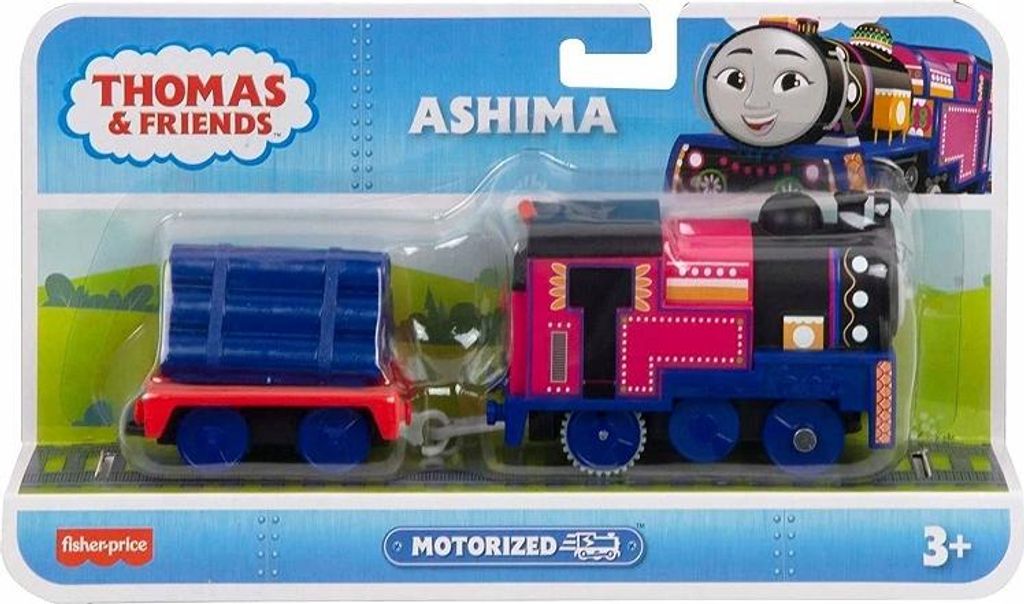 Fisher Price - Lokomotywa silnikowa Ashima z wagonem HMC22 Zdjęcie produktu 