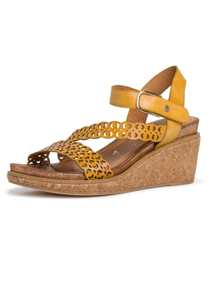 Tamaris Damen Sandalen & Sandaletten gelb Gr. 40
