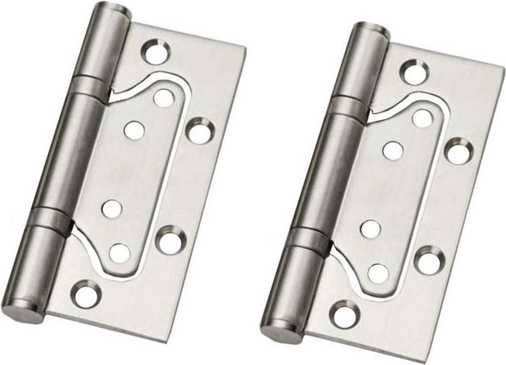 Türscharnier 2er Set Edelstahl 10 cm - für Außen- und Innenbereich