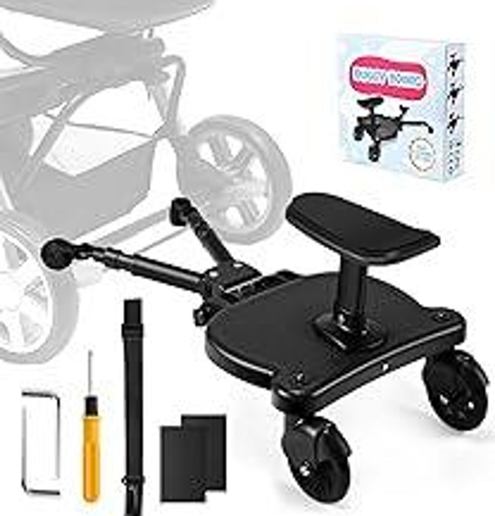 Buggy Board, Kinderwagen Trittbrett, Universal für alle Kinderwagen, Trittbrett Kinderwagenzubehör für Kinder von 2-6 Jahren, max. Belastung von...