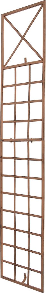 CLP Rankgitter Trigo 200 cm hoch Rankhilfe zur Wandbefestigung in modernem Stil Farbe antik braun