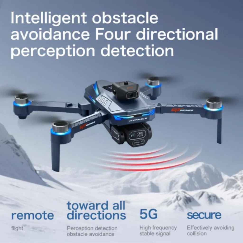 Drone Moteur Sans Balais 4K avec Évitement d'Obstacles et Écran LCD - 5