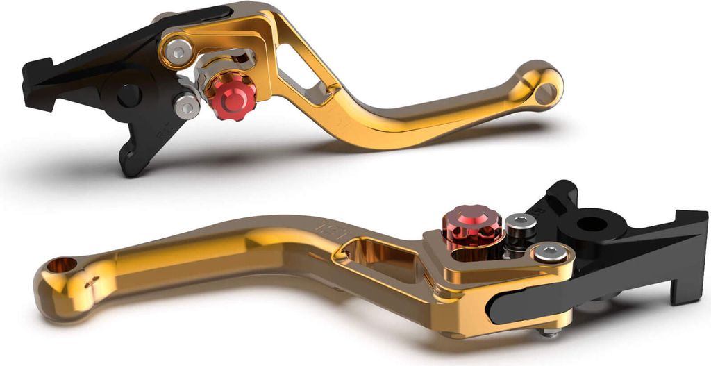 LSL Kupplungshebel BOW L36, kurz, gold/rot