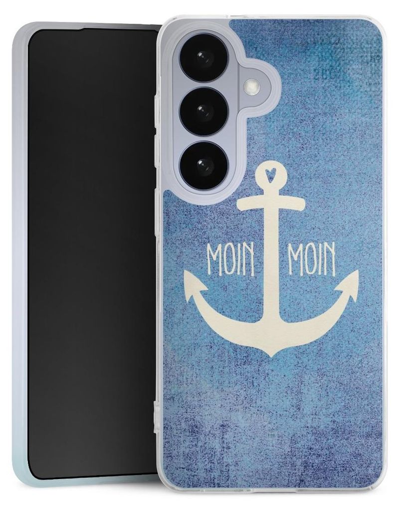 DeinDesign Slim Hülle für Samsung Galaxy S26 Silikon Case Ultra Dünn Handyhülle Anker Blau maritim