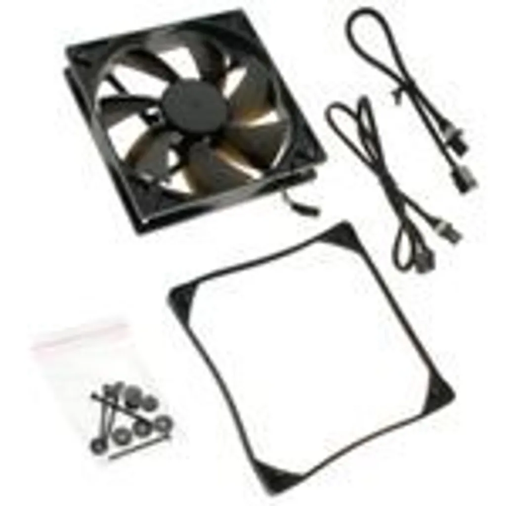 Ventilateur 12cm pour Refroidissement PC Fixe BlackSilentPro PLPS