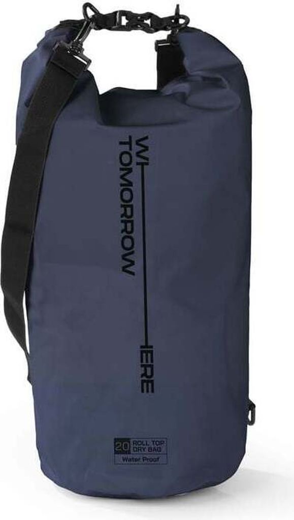 Where Tomorrow PVC dry bag - Style 02 - 20L - dunkelblau