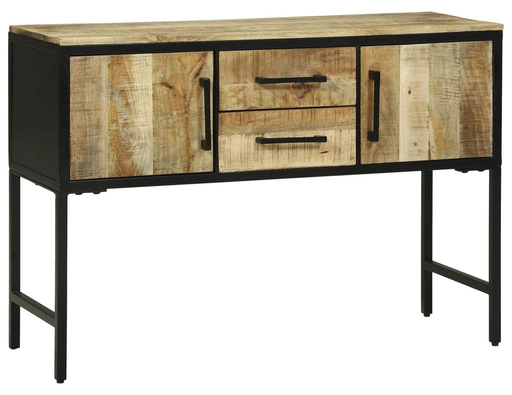 Konsolentisch mit Tür Braun 100 x 35 x 70 cm Massivholz Mango