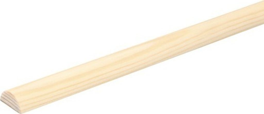 Konsta Halbrundstab Kiefer roh 2000 x 20 x 10 mm Produktbild 