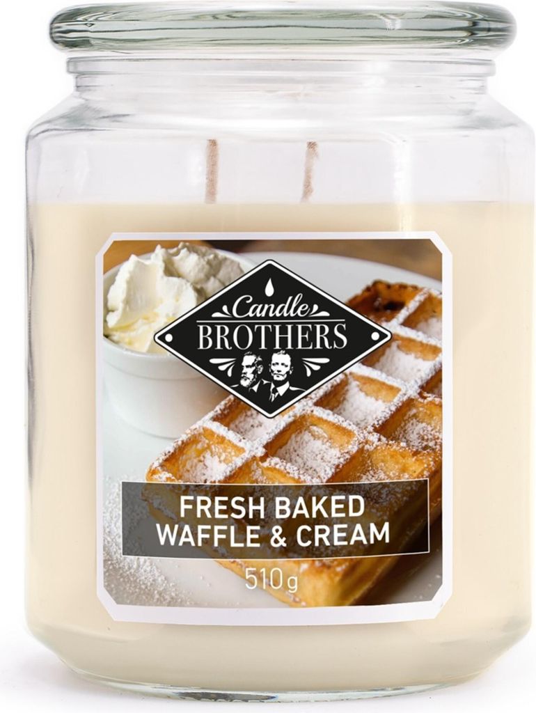 Duftkerze Candle Brothers Fresh Baked Waffle & Cream, Kerze Produktbild 