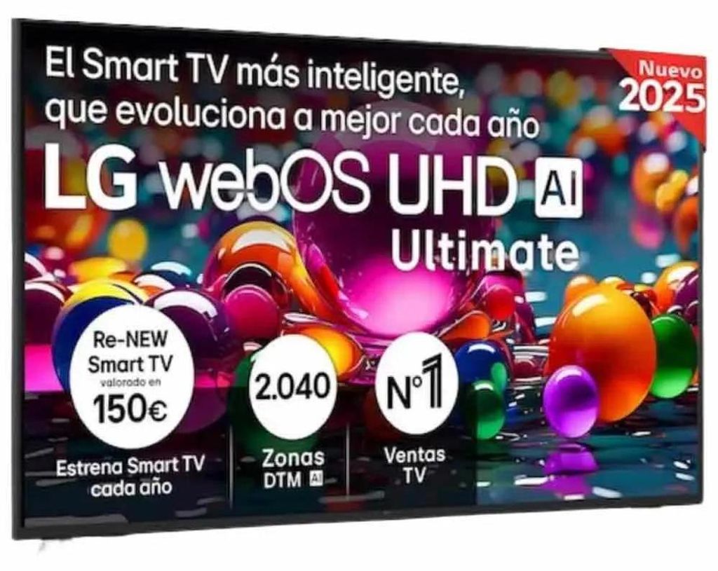 LG UHD AI 55UA74006LB, 139,7 cm (55"), 3840 x 2160 px, LED, Zdjęcie produktu 