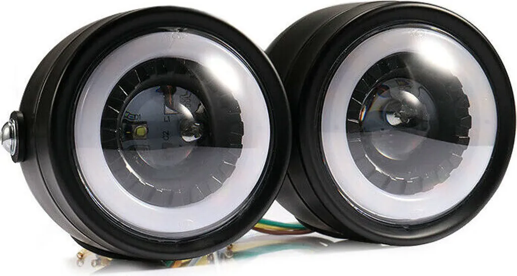 Kit 2 Fari Moto Twin Headlight LED Blu-Ray - Sicurezza e Stile Notturno