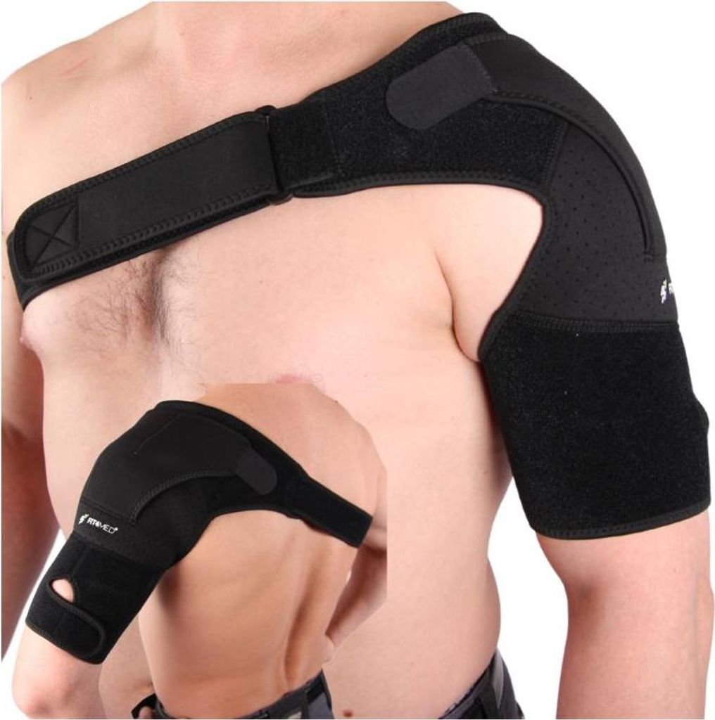FIT4MED | ORTHESE STABILISATOR FÜR DAS SCHULTERGELENK SCHULTER ARM LINKE SCHULTER EINHEITSGRÖSSE - Schulterstabilisator - verstellbare Orthese