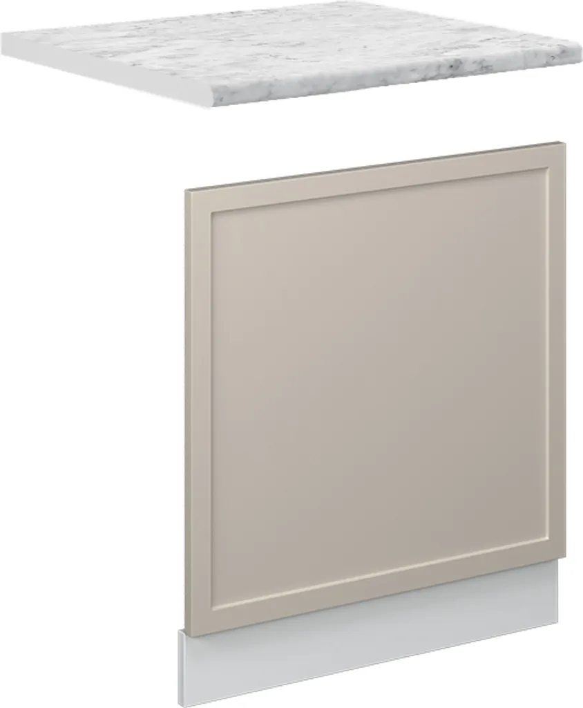 Vicco Pannello frontale Fame-Line, 60 cm , PL Marmo, GrigioBeige/Bianco