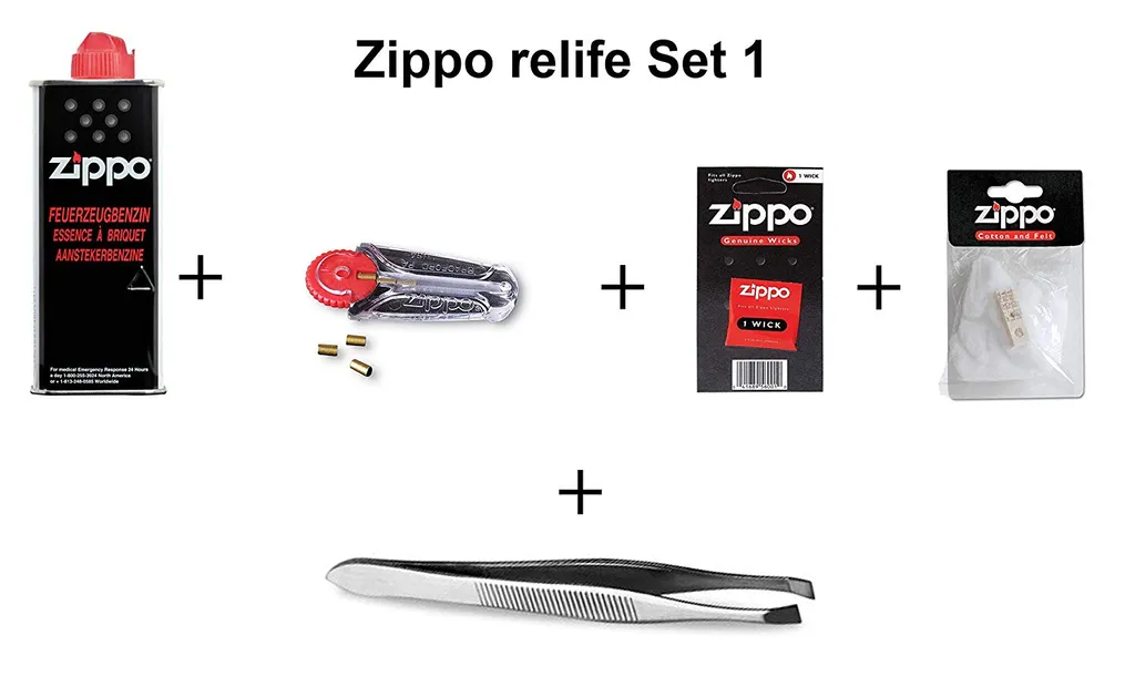 Zippo Zubehör (ReLife) Set inkl. Benzin