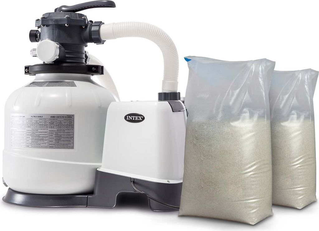 Sandfilterpumpe 10500 l/h INTEX 26648 + 50 kg Sand