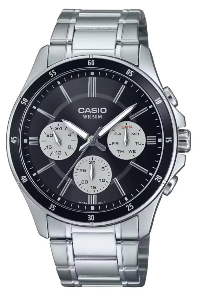Montre Casio MTP-1374D-1A3 Idéale pour le Travail et Sorties Chic