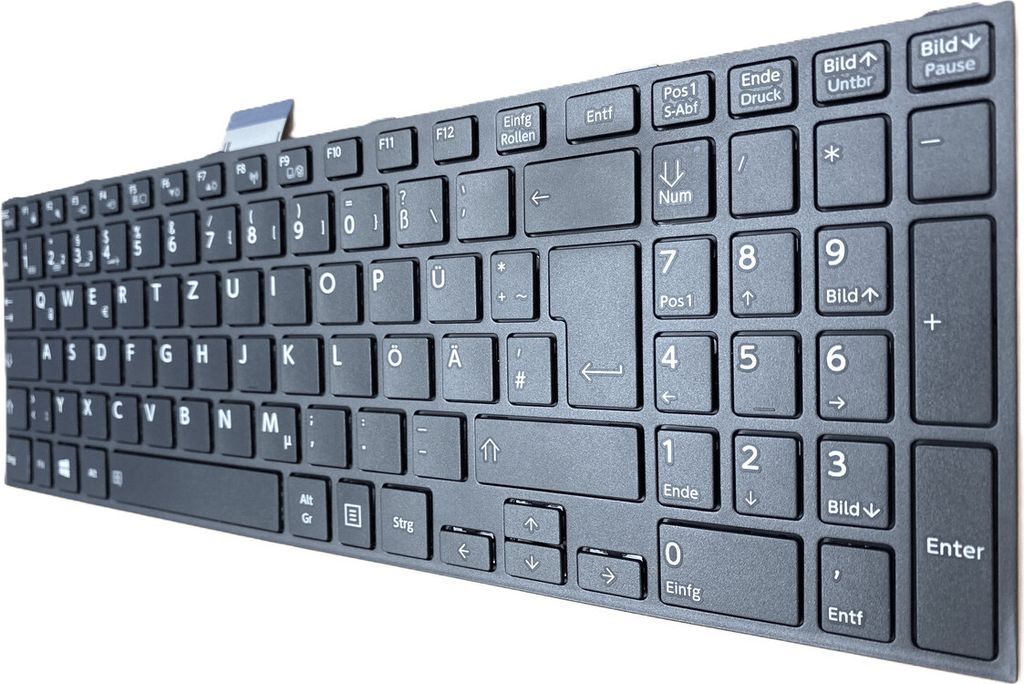DEUTSCHE-Tastatur Keyboard kompatibel für Toshiba Tecra A50-C-2R9
