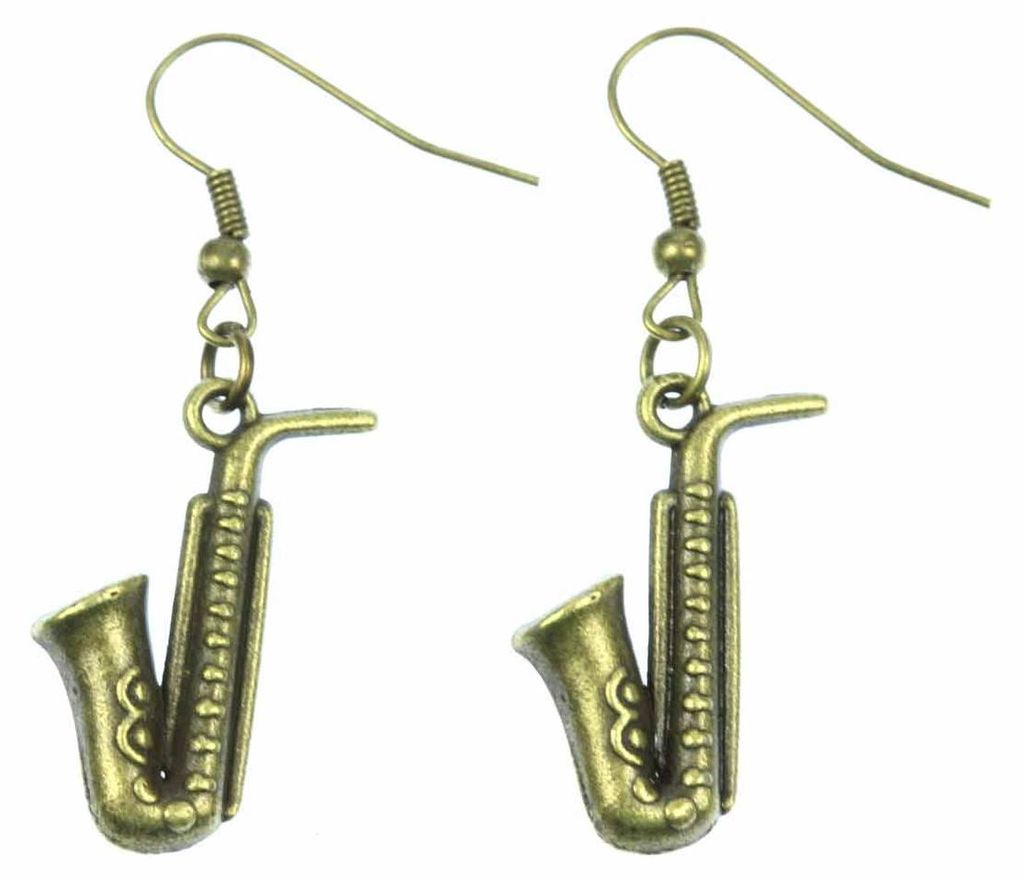 Saxofon Ohrringe Miniblings Hänger Saxophon Musik Sax Produktbild 