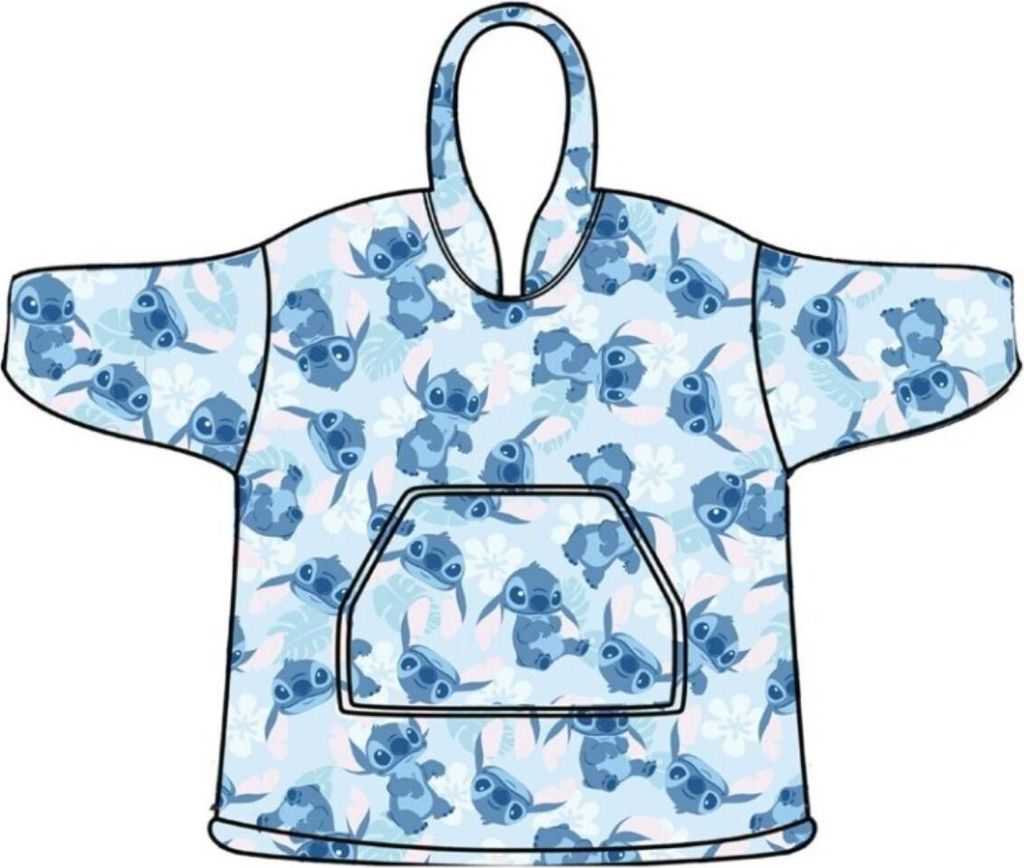 Disney Lilo & Stitch Hoodie Poncho Blumen 7 - 14 Jahre - Polyester