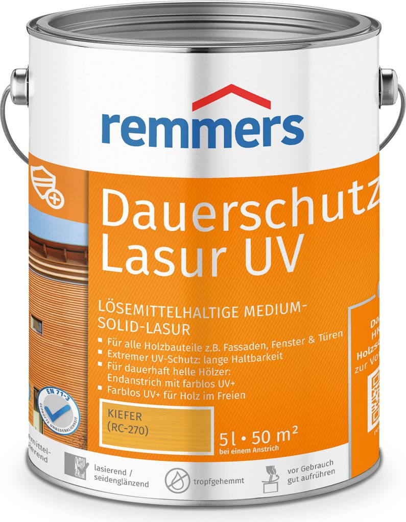 Remmers Dauerschutz-Lasur UV 5 L Eimer Kiefer Obrázok produktu 