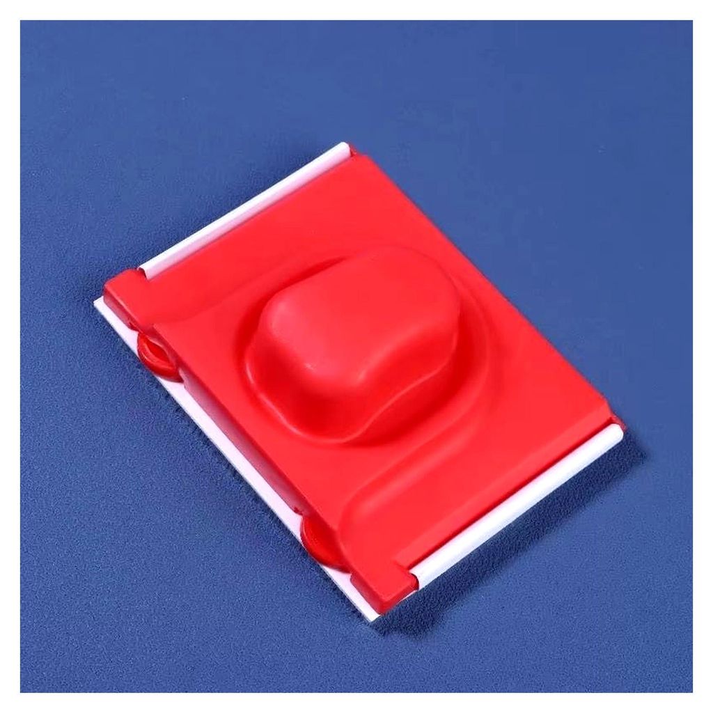 2 Stück Mausförmige Malpinsel, 12,7 cm rote Nylonborsten mit Kunststoffgriff, ergonomisches Detailwerkzeug für Ecken und enge Räume