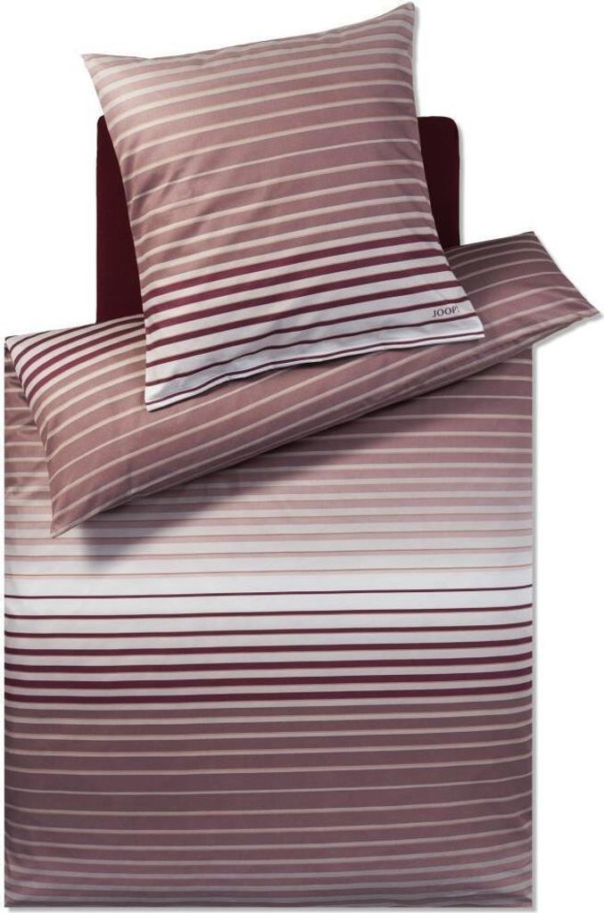 JOOP! Mako-Satin-Bettwäsche-Garnitur Shutter Farbe Rouge Größe 200x200+2x80x80 AL