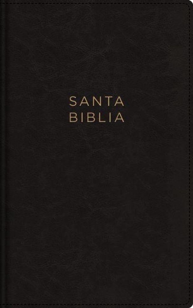 NBLA, Santa Biblia, Ultrafina, Letra grande, Leathersoft, Negro, Palabras de Jesus en rojo, con cierre