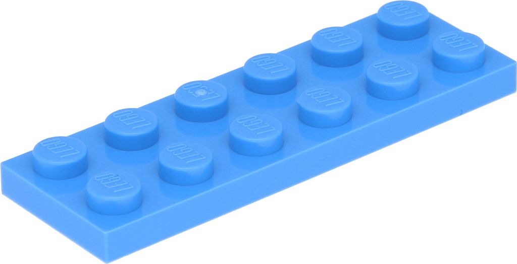 Lego 2x6 Platte 3795 - 1 Stück Mittelblau
