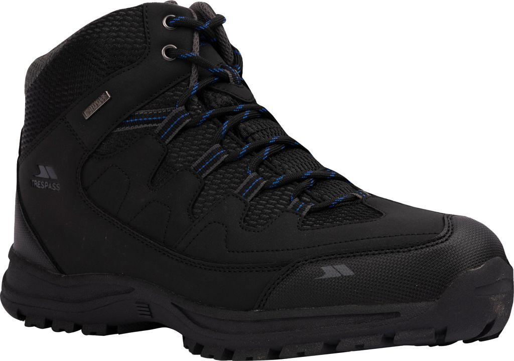 Trespass Herren Wanderstiefel Finley, wasserfest TP3391 (43 EU) (Schwarz/Blau)