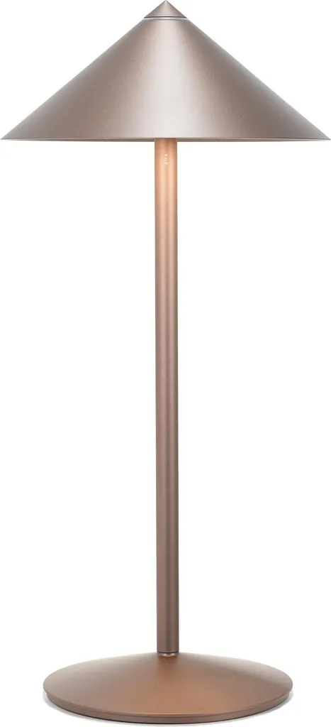 Lampe de table LED Zafferano Pina L Desk Bronze 6W IP65 rechargeable