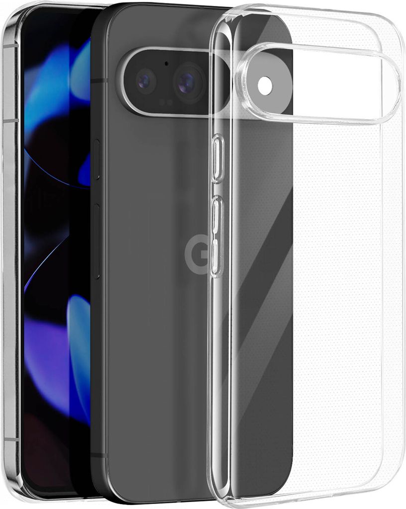 Mayaxess, Schutzhülle aus weichem Silikon für Google Pixel 9 / 9 Pro, Transparent