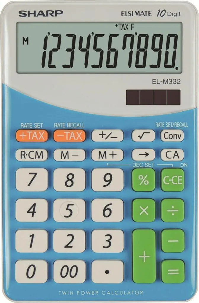 Sharp EL M332 BBL - BLU calcolatrice Scrivania Calcolatrice finanziaria