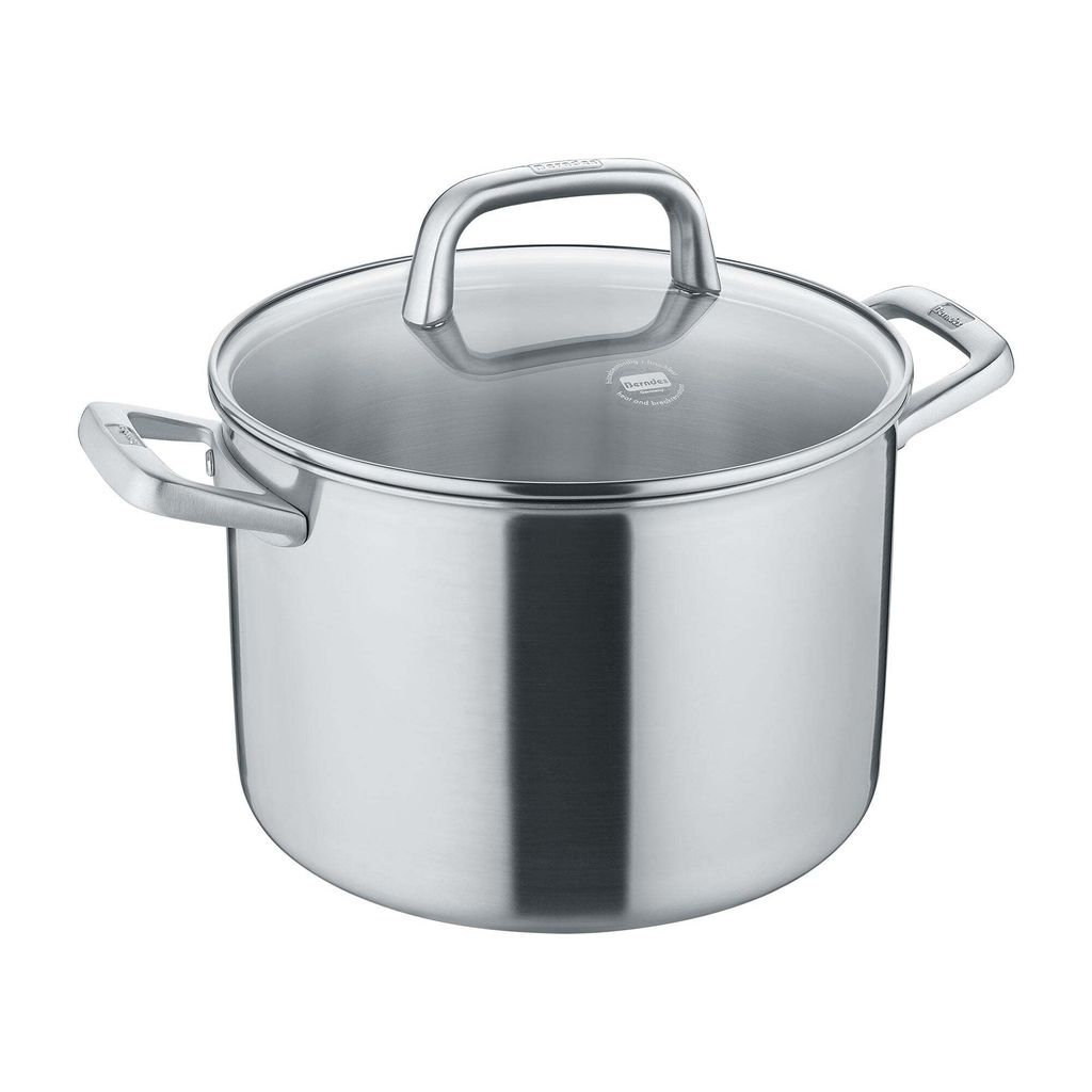 Kochtopf mit Glasdeckel 20 oder 24 cm, poliert - Tricion Resist