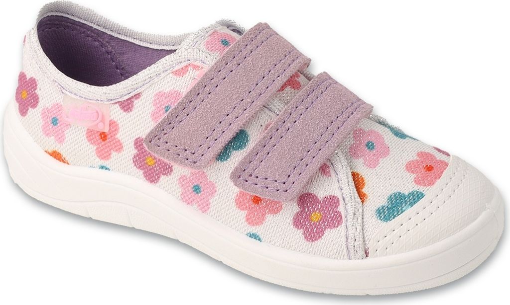 Canvas-Sneaker Befado Tim 772X017 772Y017 weiß mit Blumen