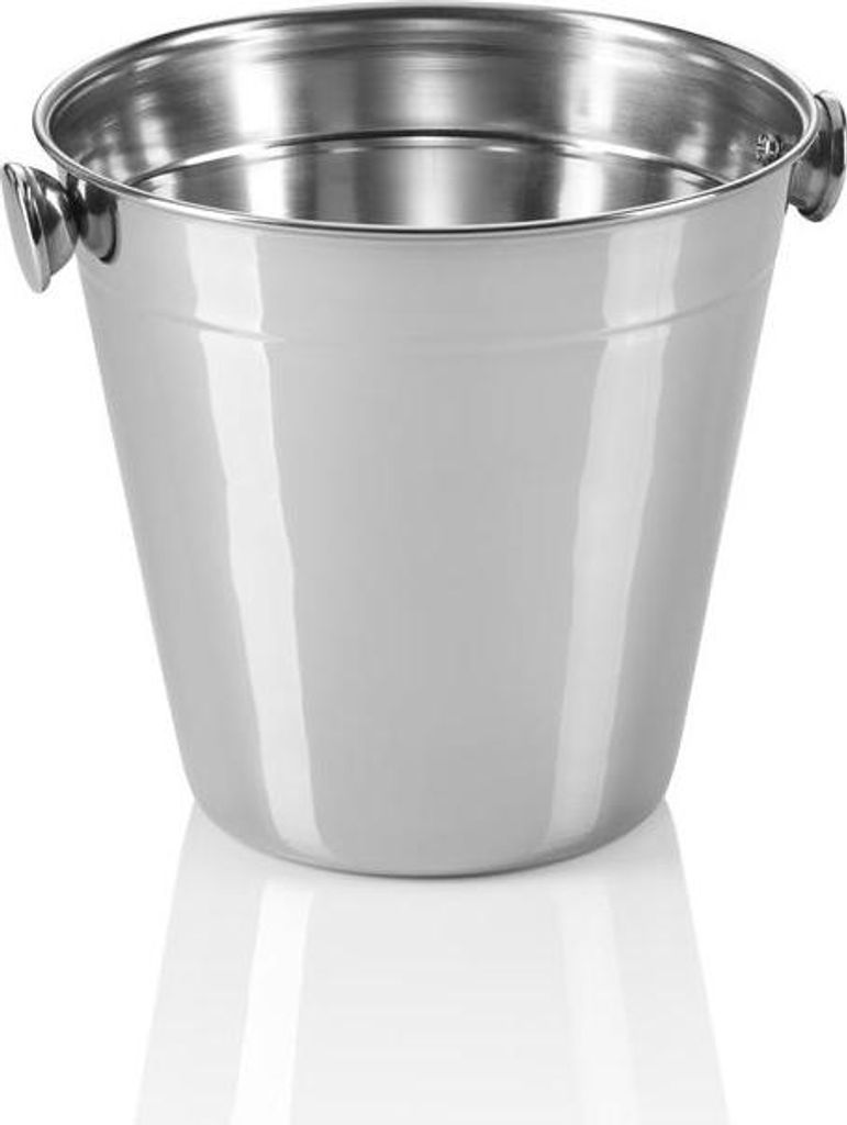 25x Mini Eiseimer, Ø 14 cm, Höhe 13 cm, 1 ltr., Chromnickelstahl