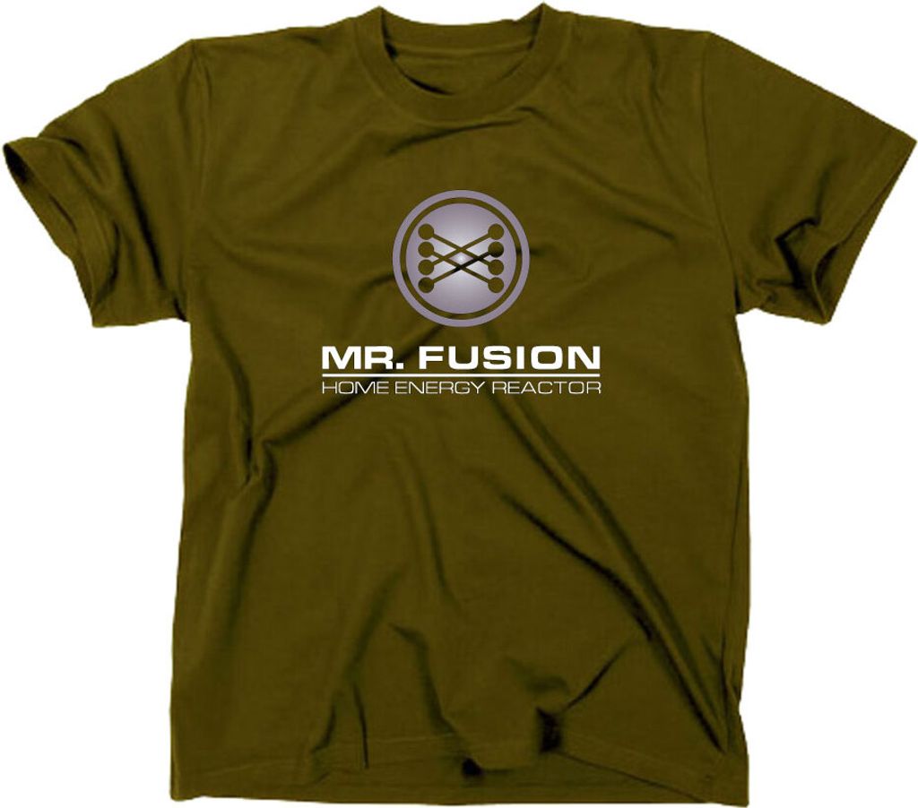 Styletex23 T-Shirt Mr Fusion Logo, oliv, L
