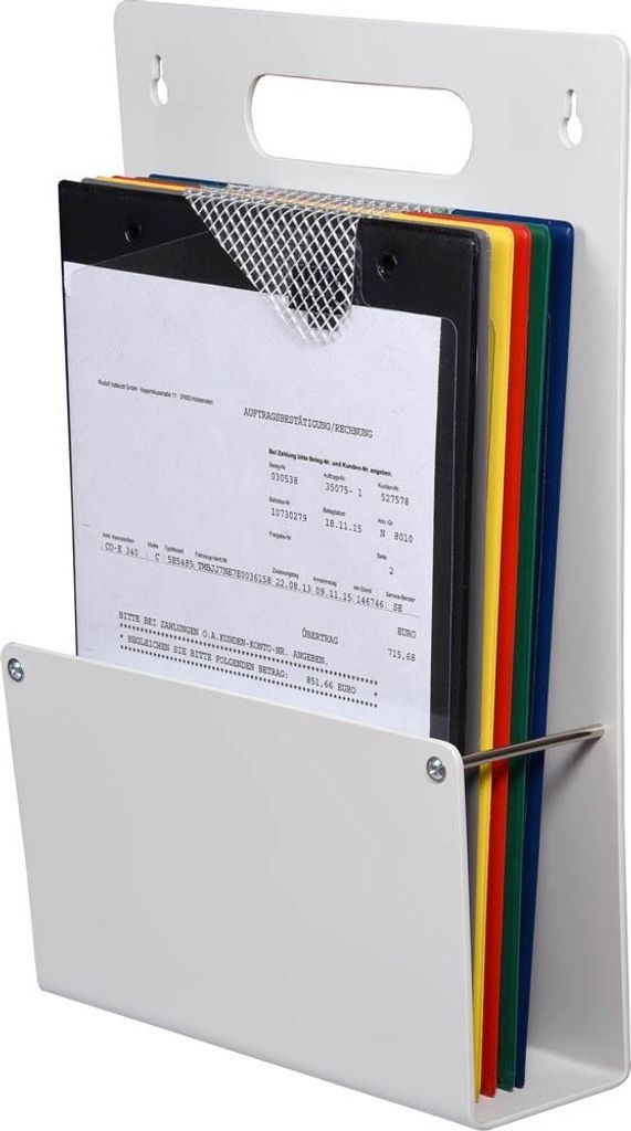 EICHNER Wandprospekthalter grau DIN A4