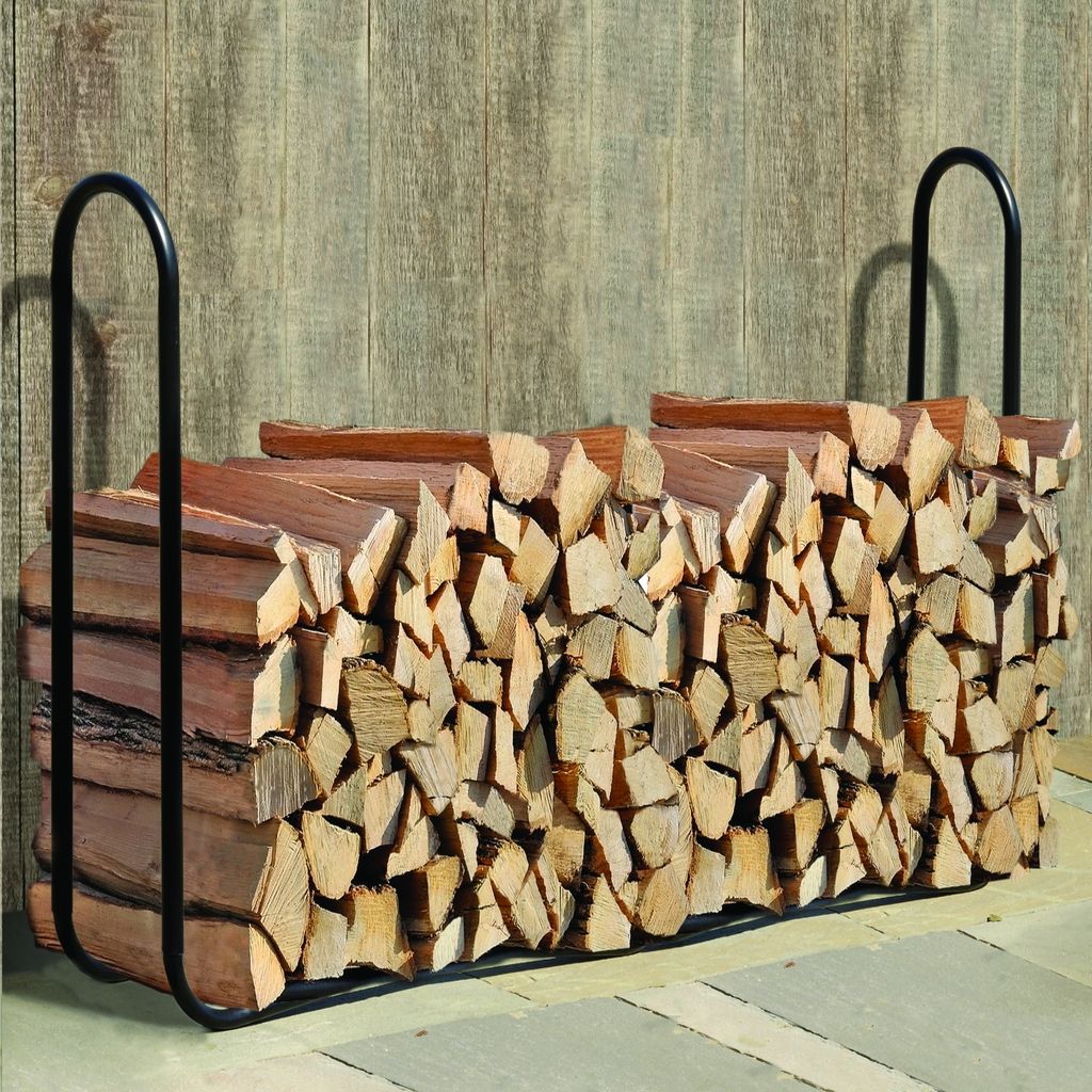 Shelter Logic étagère à bois en métal noire 244 x 25 x 99 Image du produit 