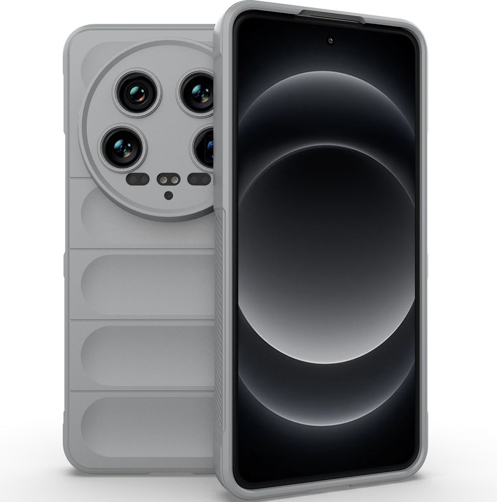 Handyhülle für Xiaomi 14 Ultra Weich TPU Silikon Stossfest Anti-rutsch Hülle Grau