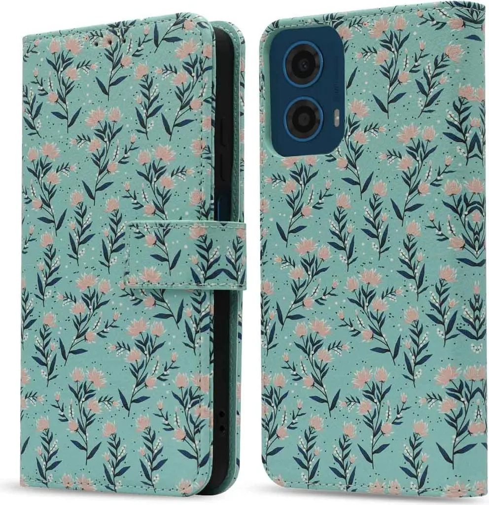Offerta Custodia Motorola Moto G34 Blue Flowers imoshion Design