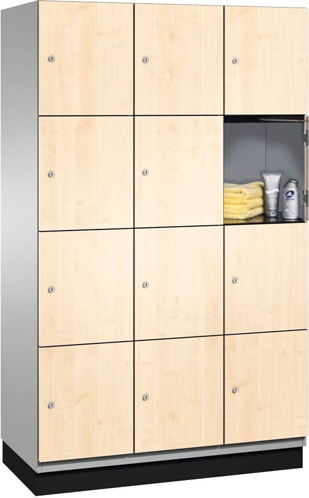 CP Spind Cambio lichtgrau, birke 45101-32/4500-700/45232-730, 6 Schließfächer 120,0 x 52,5 x 198,0 cm