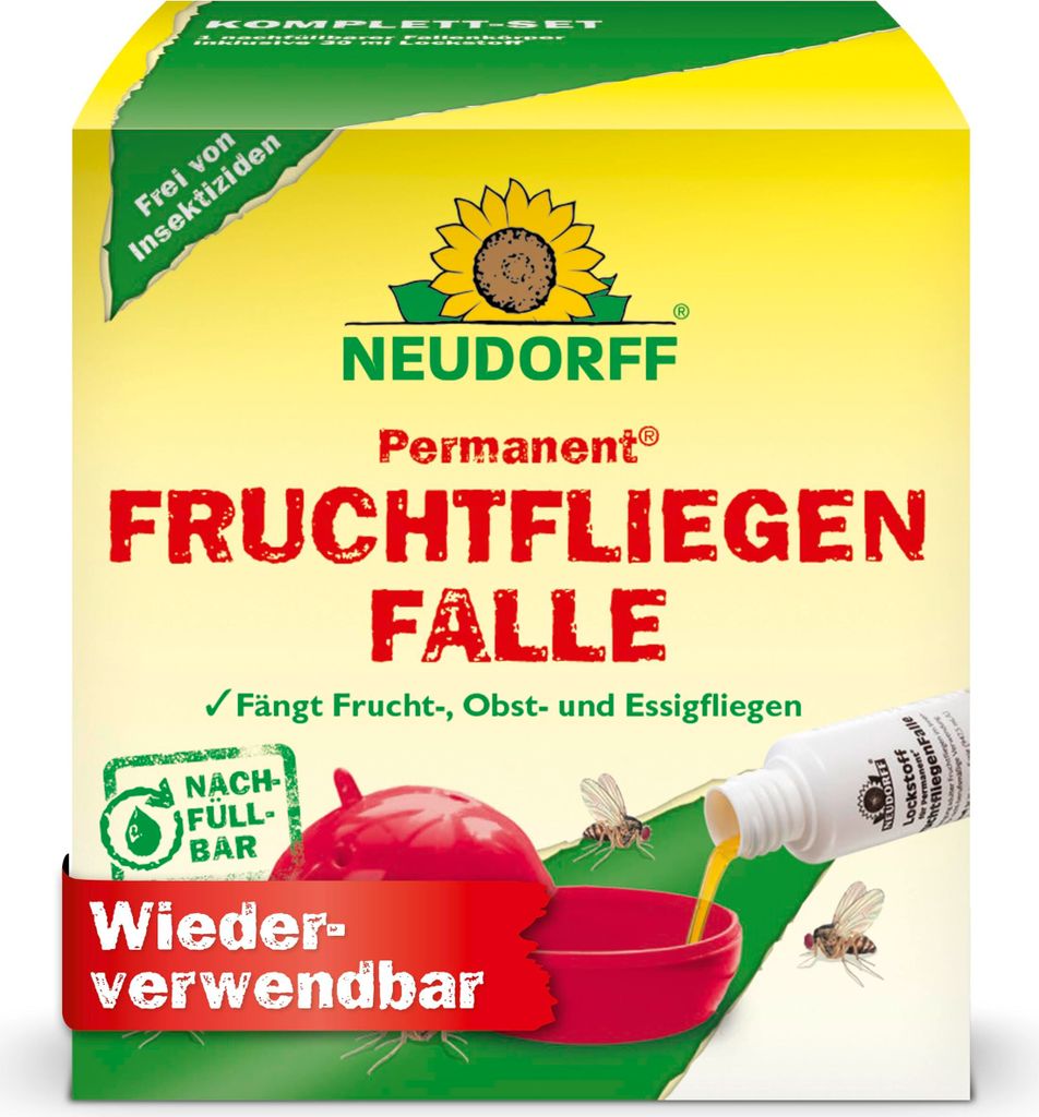 Neudorff Permanent FruchtfliegenFalle inkl. 1 Fläschchen Produktbild 