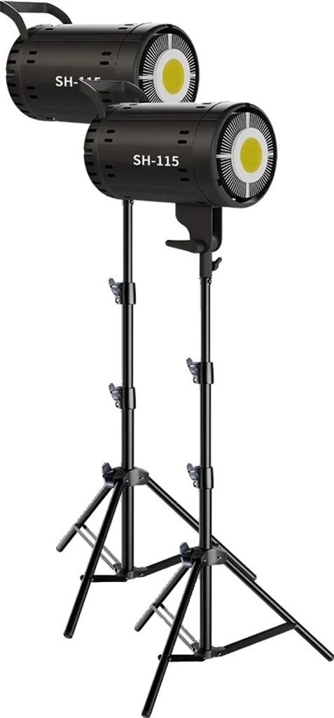 Fotografie Beleuchtungsset, Farbtemperatur 3000-6000K, Helligkeit 18000LUX, 2m Stativ 115W 2Stück