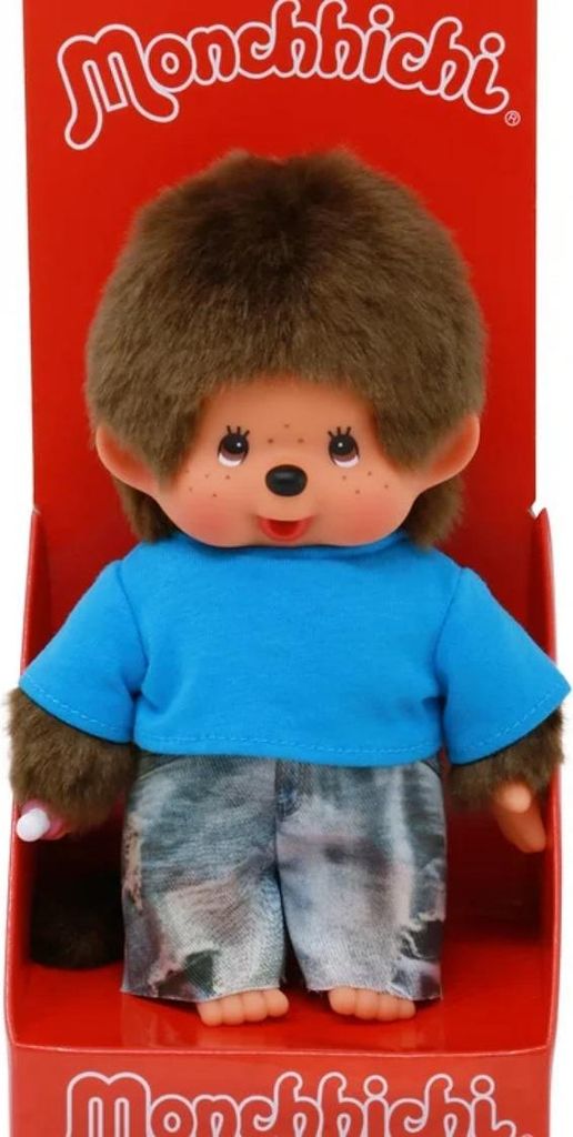 Monchhichi chłopiec w dżinsach 20 cm, Sekiguchi SEKIGUCHI