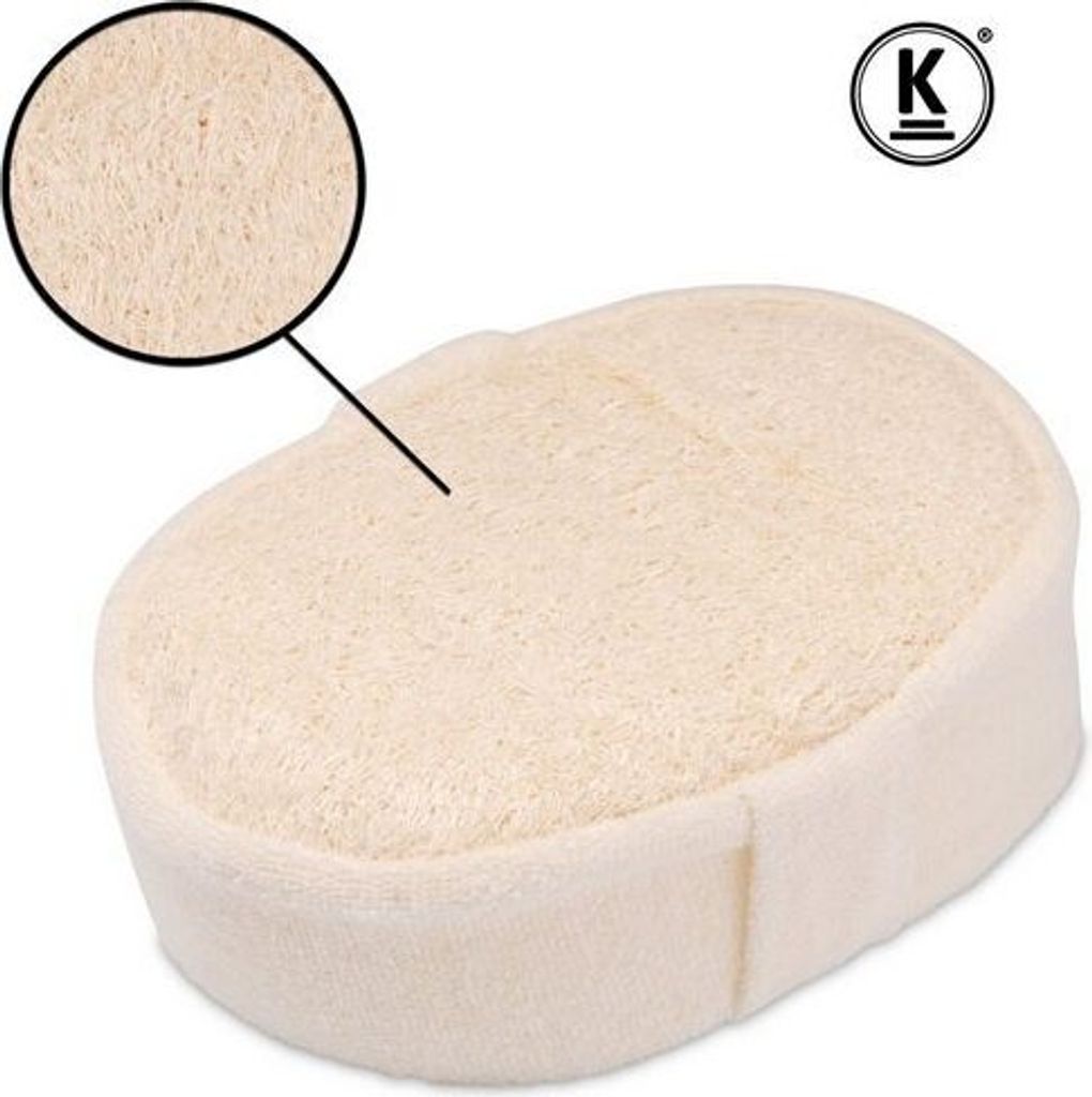 K-Pro Luffa Schwamm - Natur Loofah Duschschwamm - Körper Produktbild 2
