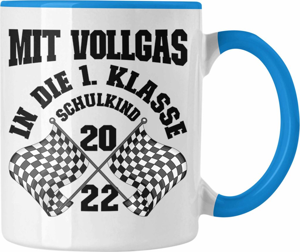 Trendation - Einschulung Junge Geschenk für Schultüte Füllung Tasse Schulstart 1. Schultag Schuleinführung Schulanfang Geschenkidee Schulkind 2...
